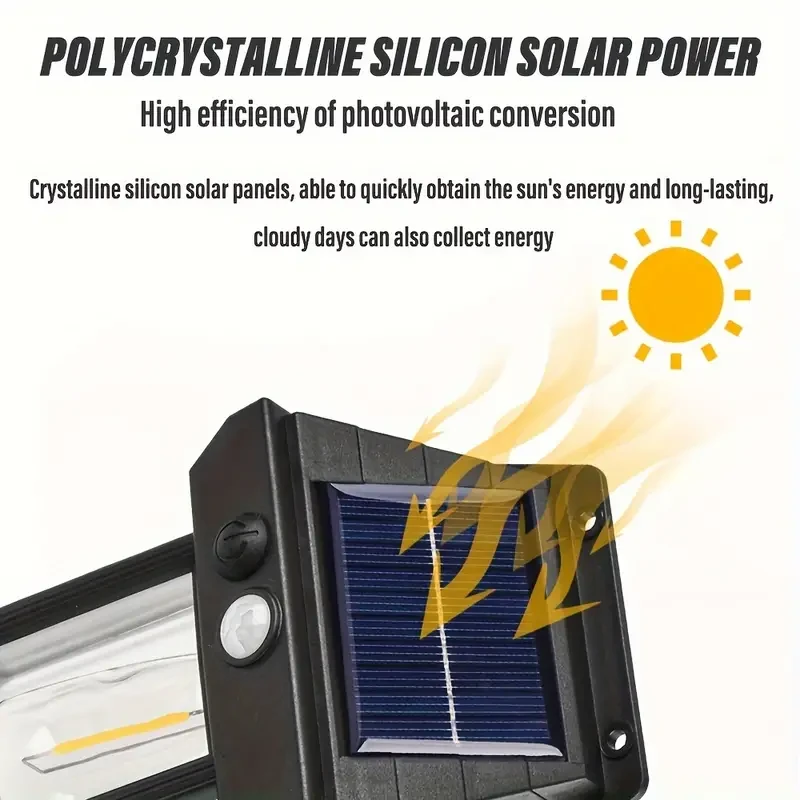 2pcs Golden Century Solar Wall Lights