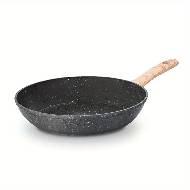 17-Piece Nonstick Cookware Set - Aluminum Kitchen Pots and Pans with Granite Coating, Frying Pans, Sauce Pans, Steamer, and Silicone Utensils