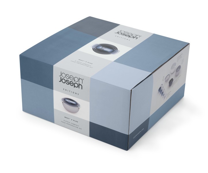 Nest 9 Plus 9-piece food preparation set - Sky - Joseph Joseph