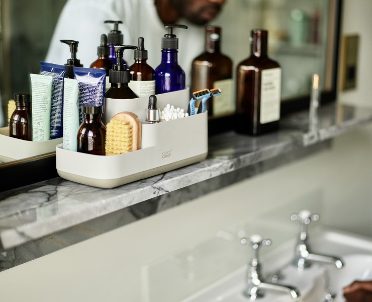 EasyStore Bathroom Caddy - Ecru - Joseph Joseph