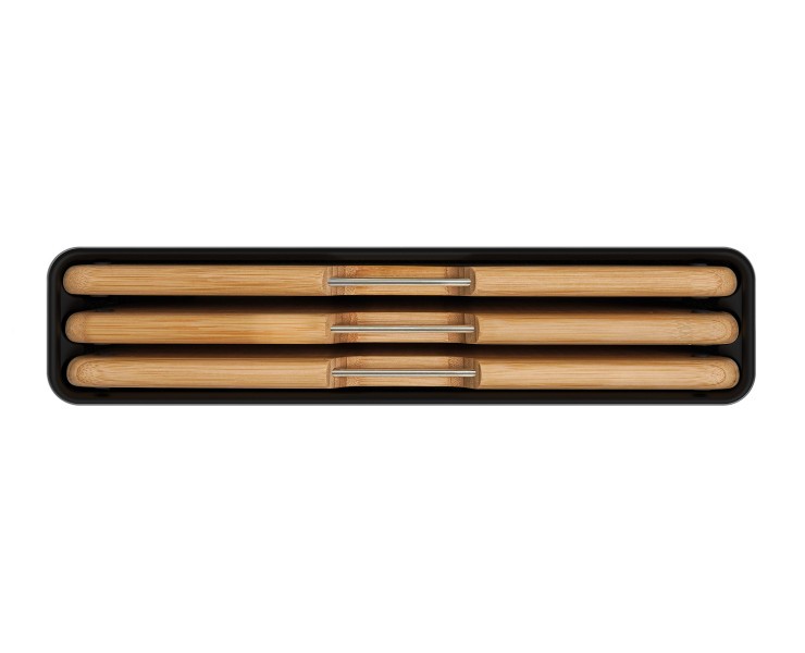 Folio Steel Bamboo 3 Piece Board Set - Joseph Joseph