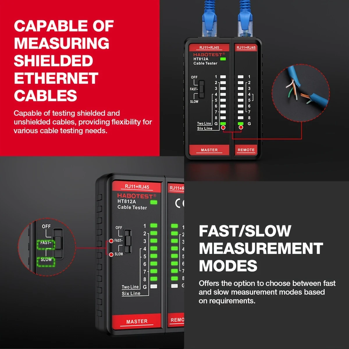 HABOTEST Network Cable Tester