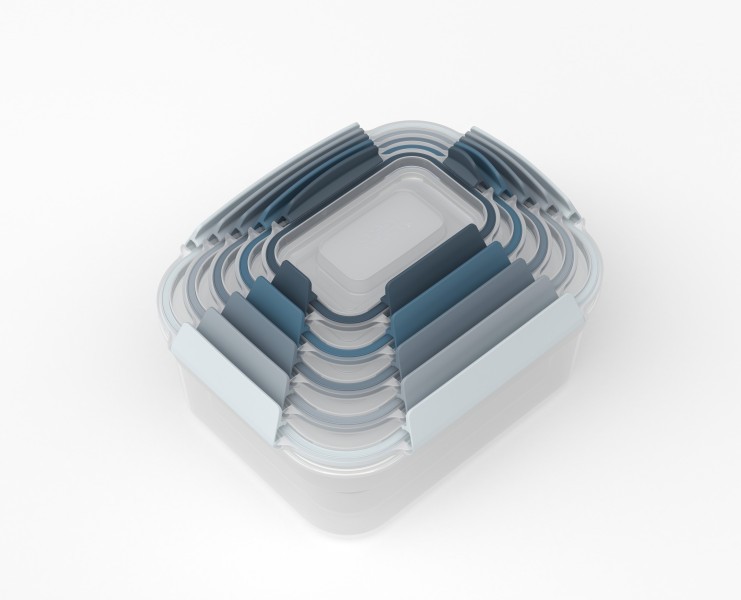 Nest Lock 5-piece container set - Sky - Joseph Joseph