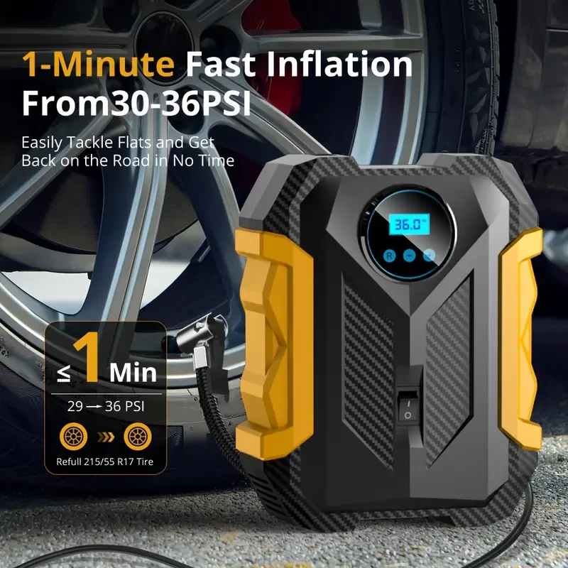 Carsun Air Compressor Digital Tire Inflator Portable Car Air Compressor Pump Air