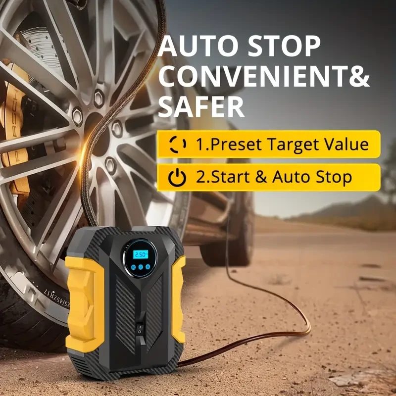 Carsun Air Compressor Digital Tire Inflator Portable Car Air Compressor Pump Air