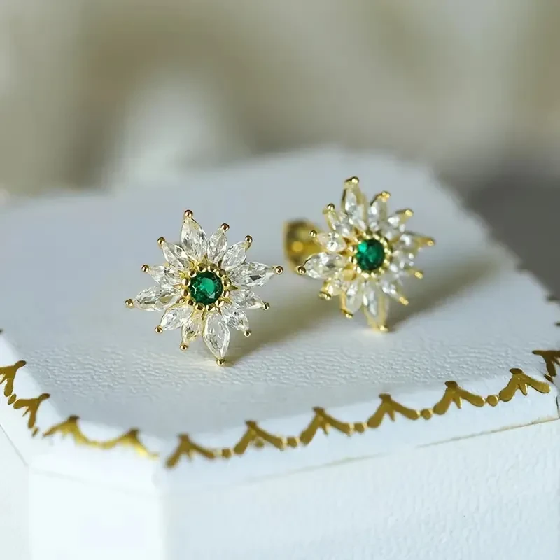 Flower Earrings Women's Elegant Fashion