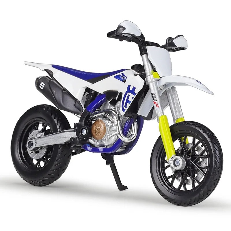 Bburago 1:18 Husqvarna FS450 Supermoto Model Car  Diecast Alloy Motorcycle Toy