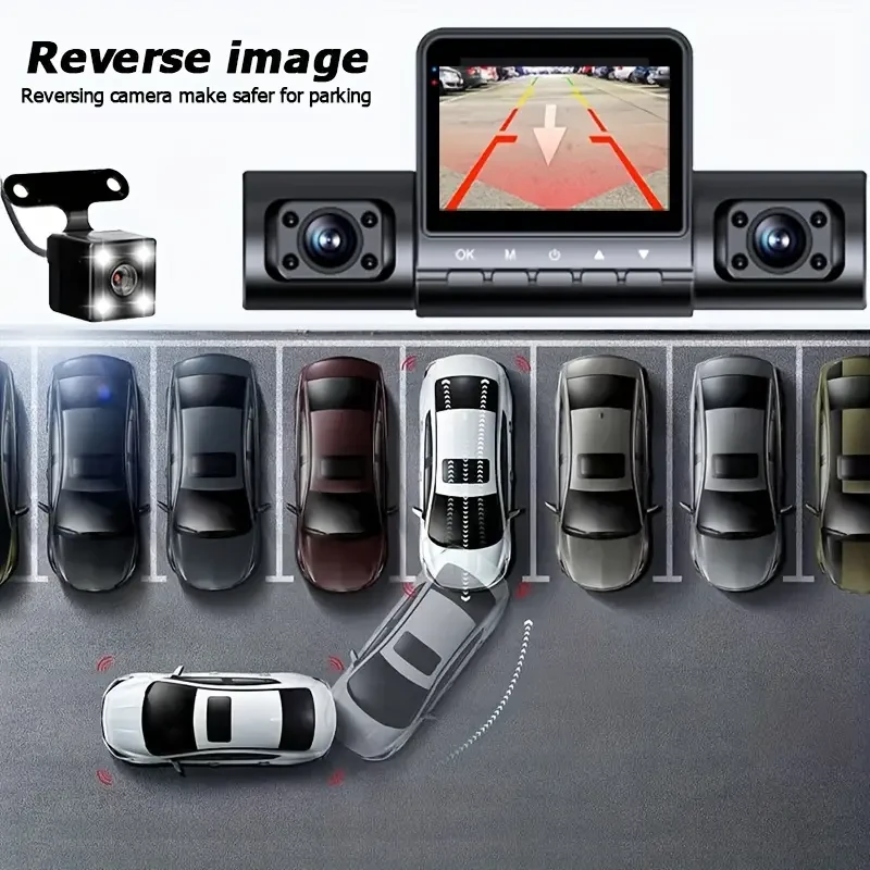 ZKCAMSPY FHD 1080P Night Vision 4 Channel Car Dash Cam