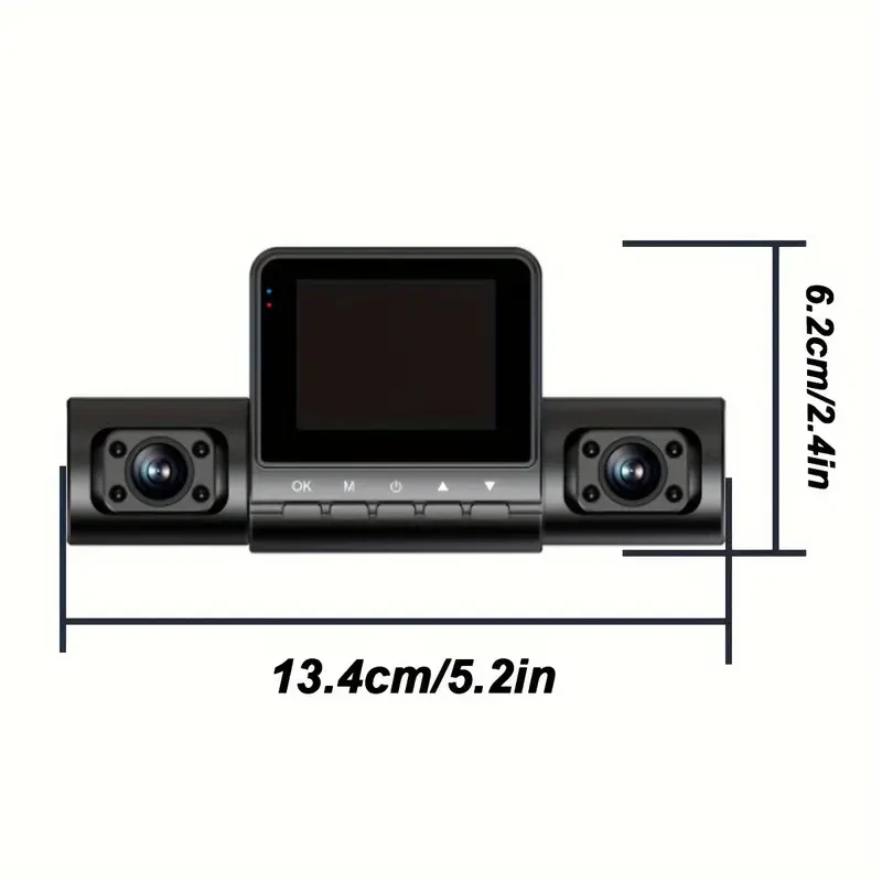 ZKCAMSPY FHD 1080P Night Vision 4 Channel Car Dash Cam