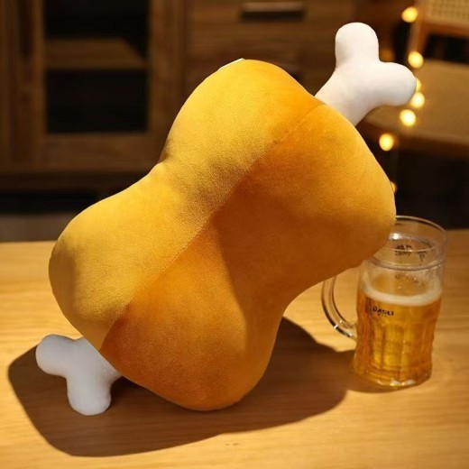 Creative Meat Bones Cute Funny Throw Pillow Plush Toy