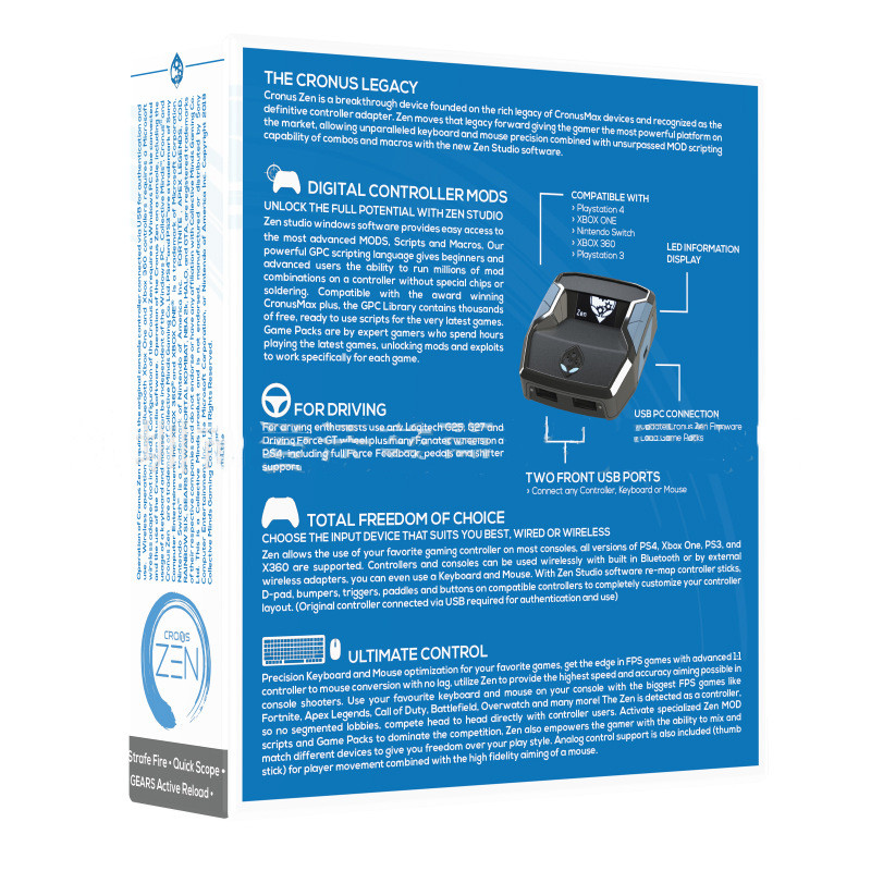 Ke Mai 2CronusZenPS5 All Wired Wireless Handle Converter