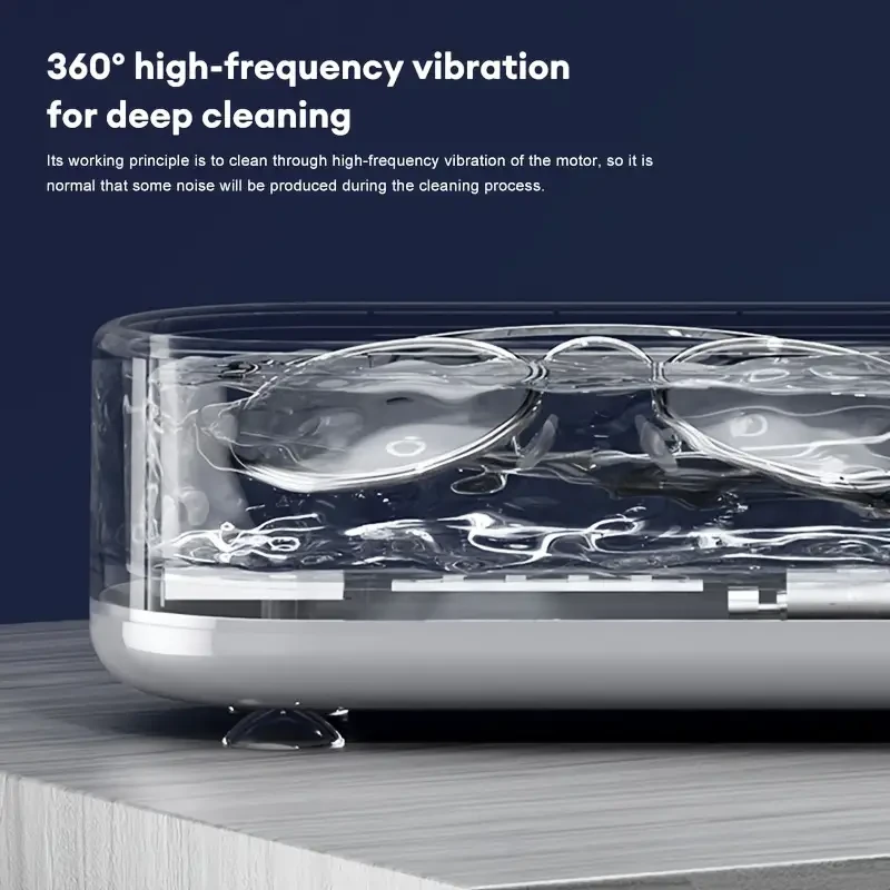 Portable Wireless Jewelry Cleaner - USB Rechargeable, 360 High-Efficiency Cleaning