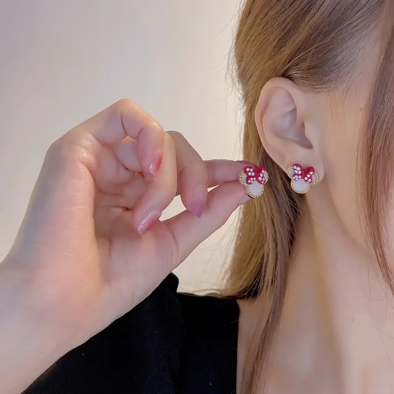 Mini Mouse Head Stud Earrings