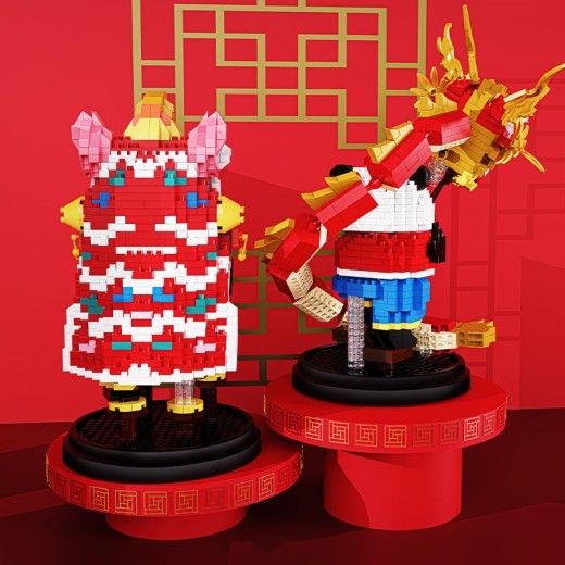 Panda Building Blocks Small Particle Gift Puzzle Decoration Toys