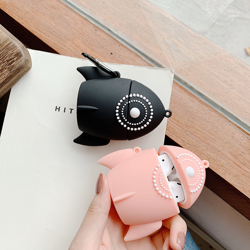 Compatible with Apple, Pink rocket airpods2 protective cover