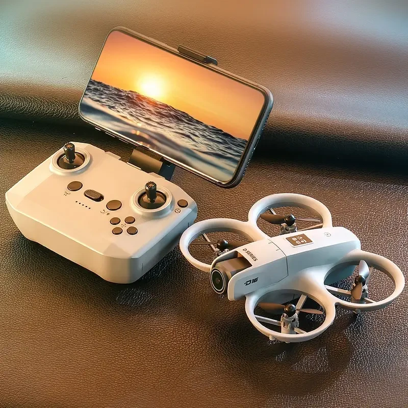 D16 Drone with Dual HD Camera, Propeller Safety Design, 360 Full Protection