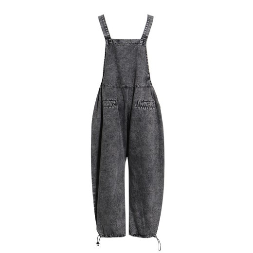 Personality Street Tooling Style Overall Jeans Women