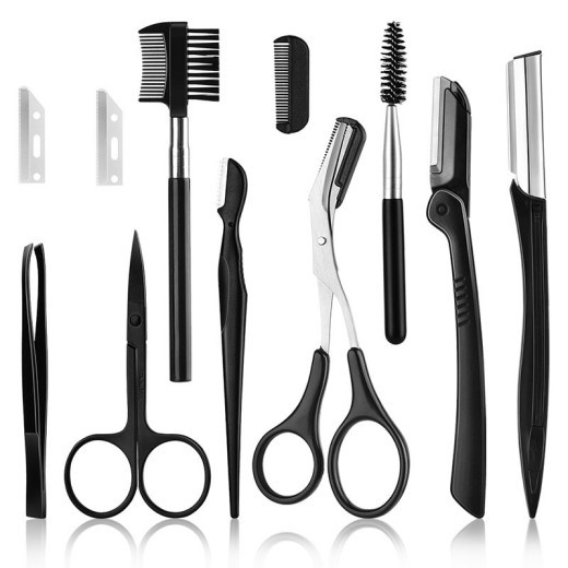 Eyebrow Trimming Knife Small Tool Set Stainless Steel