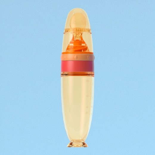 Silica Gel Sucker Rice Paste Bottle Nano Silver Baby