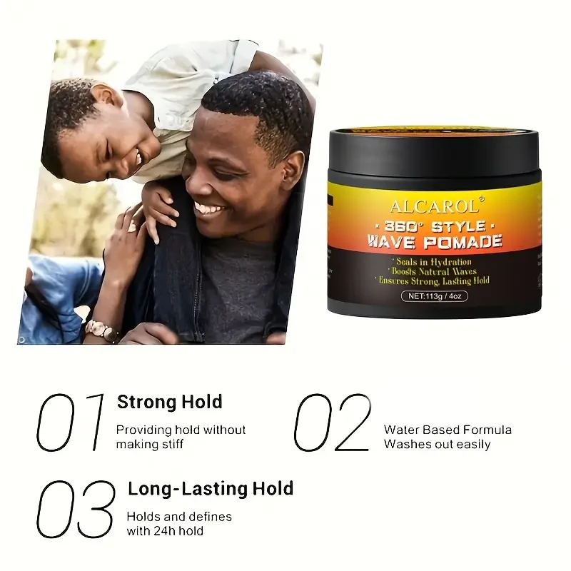 Alcarol 360 Style Wave Pomade 113g