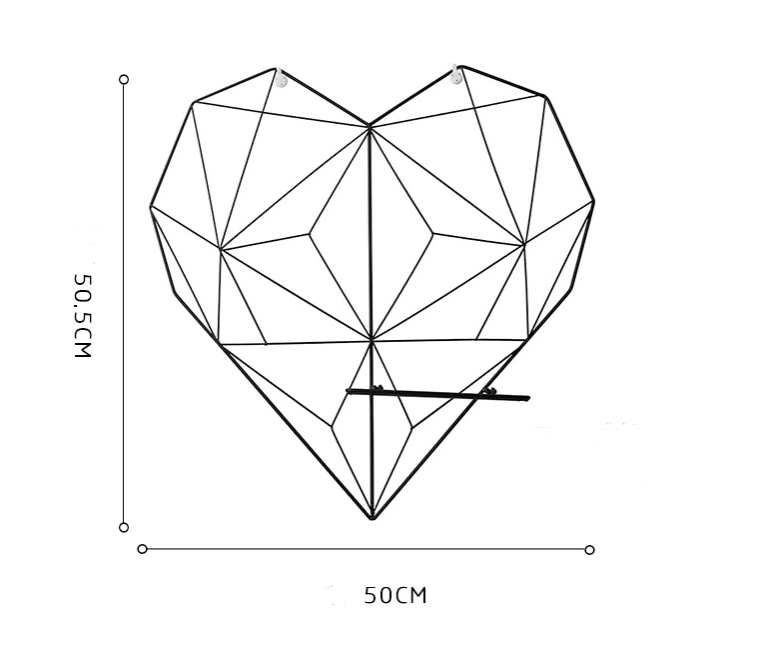 Heart-shaped rack