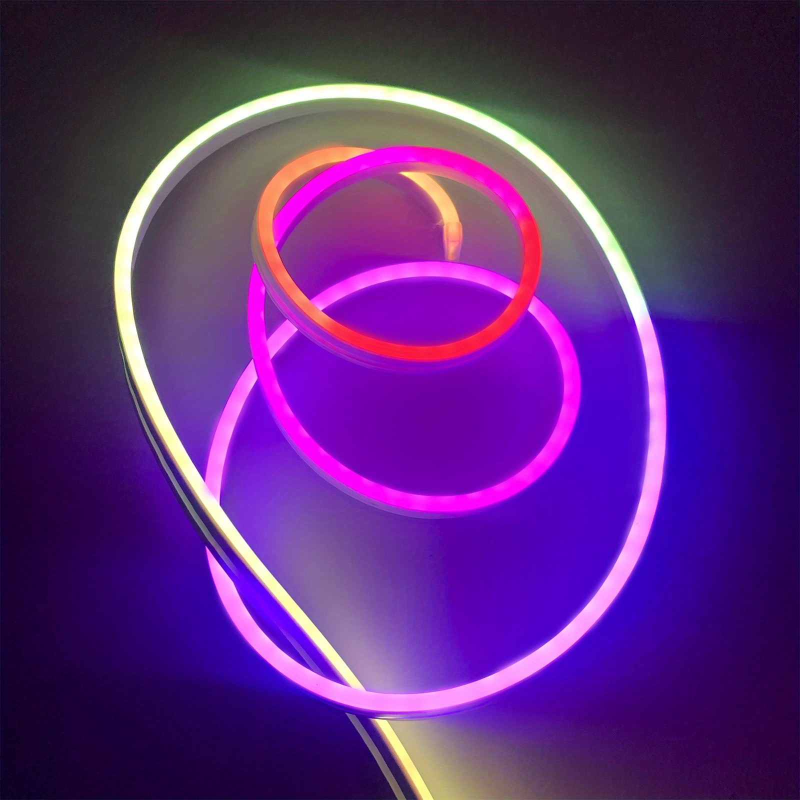 2pcs LED Lights for Bedroom  Smart RGB LED Light Strips with Color Change, USB Plug-in, APP Control, Flexible DIY Design, Suitable for Bedroom, Living Room, Gaming, Party Decoration