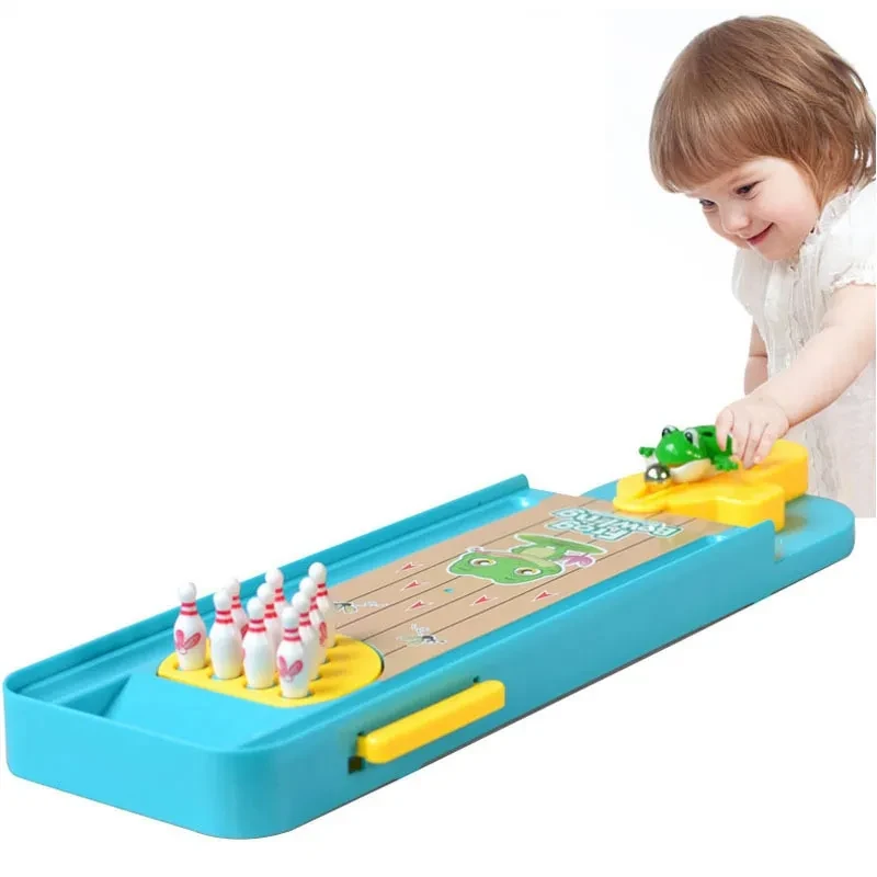 Children's mini frog bowling educational toy