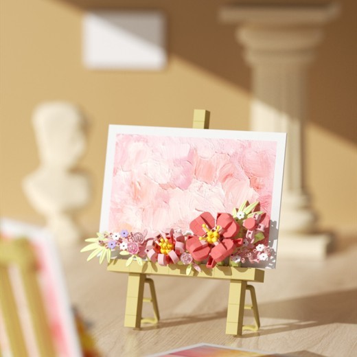 Preserved Flower Building Blocks Dream Flower Stand Photo Frame Decoration