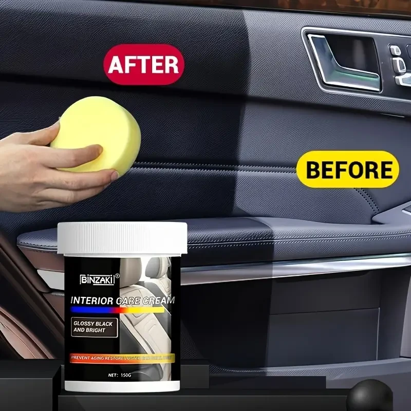 Car Interior Renewal Kit - Crystal Wax, Seat Restorer, & Tire Shine