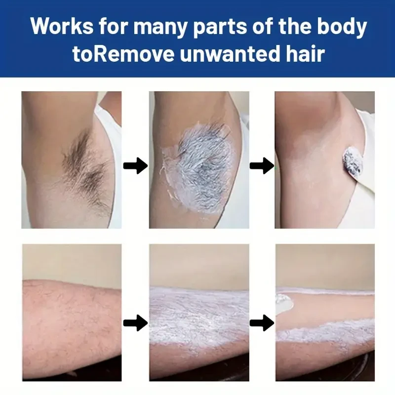 SwiftEase Men's Hair Removal Cream - Gentle & Fast for Body & Face