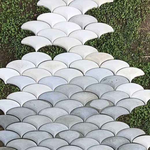 Fashion geometric background wall tiles decoration