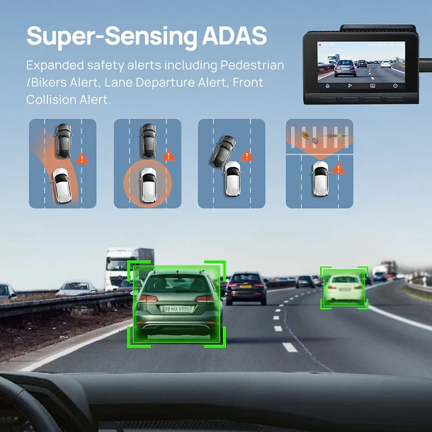 70mai Dash Cam 4K A810 with Sony STARVIS 2 IMX678, 4G LTE & Dual HDR Supported