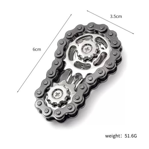 Big And Small Gear Chain Fingertip Gyro Decompression Toy