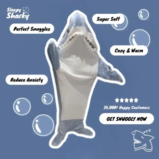 Sleepy Sharky™ Premium Shark Blanket