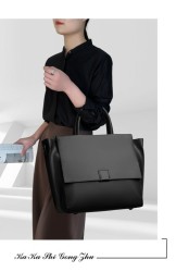 Versatile Handheld Genuine Leather Women's Shoulder Messenger Bag