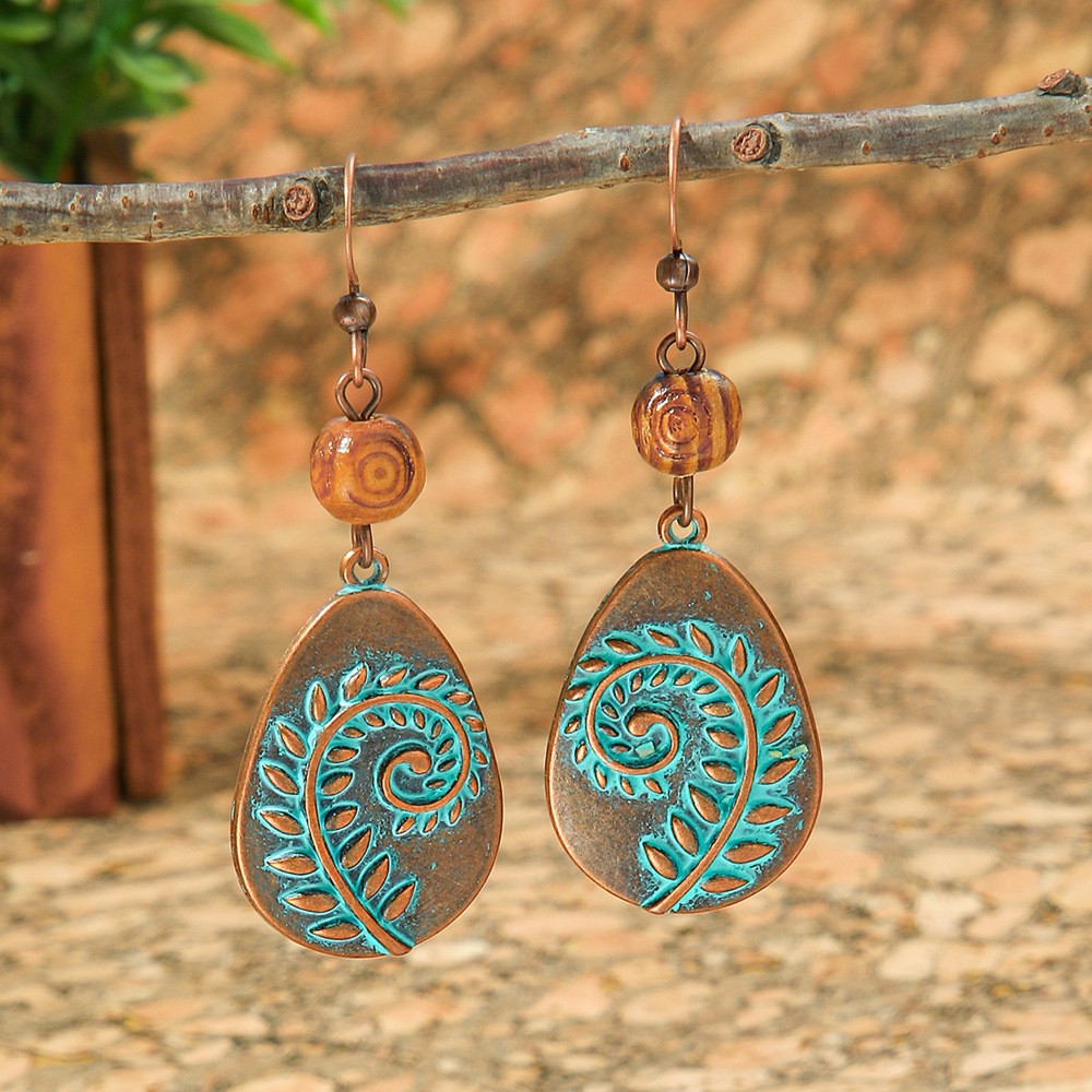 Vintage Earrings Multi Piece Set With Ethnic Style