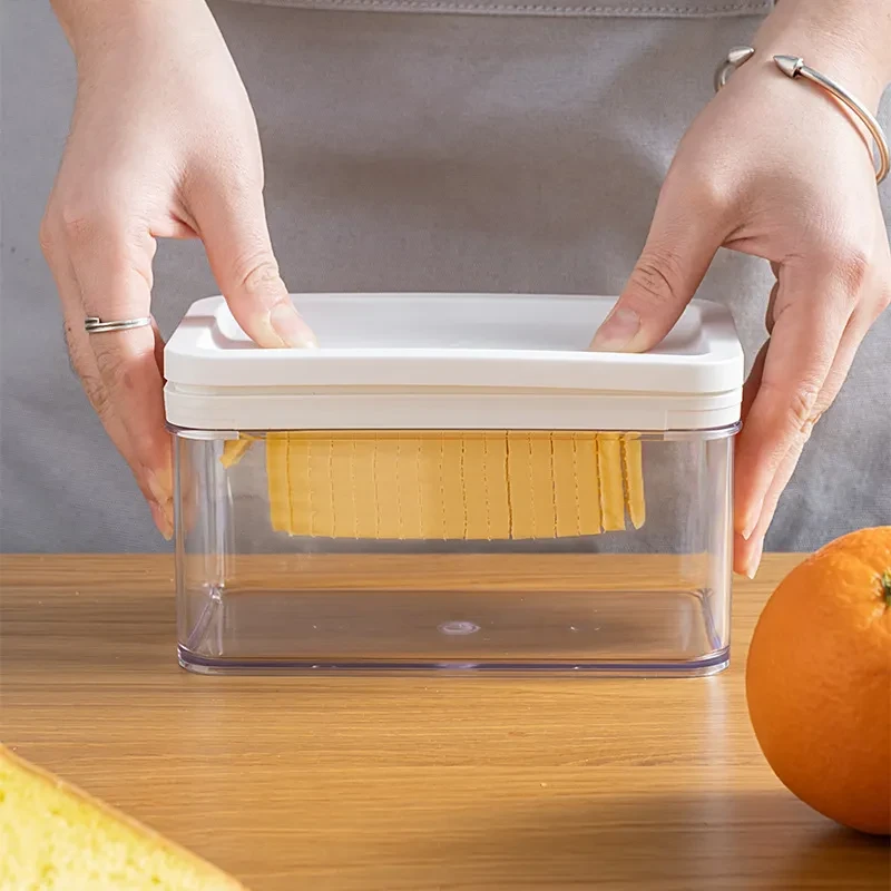 Baking Stainless Steel Butter Cutter Cheese Fresh Keeping Cheese Storage Box