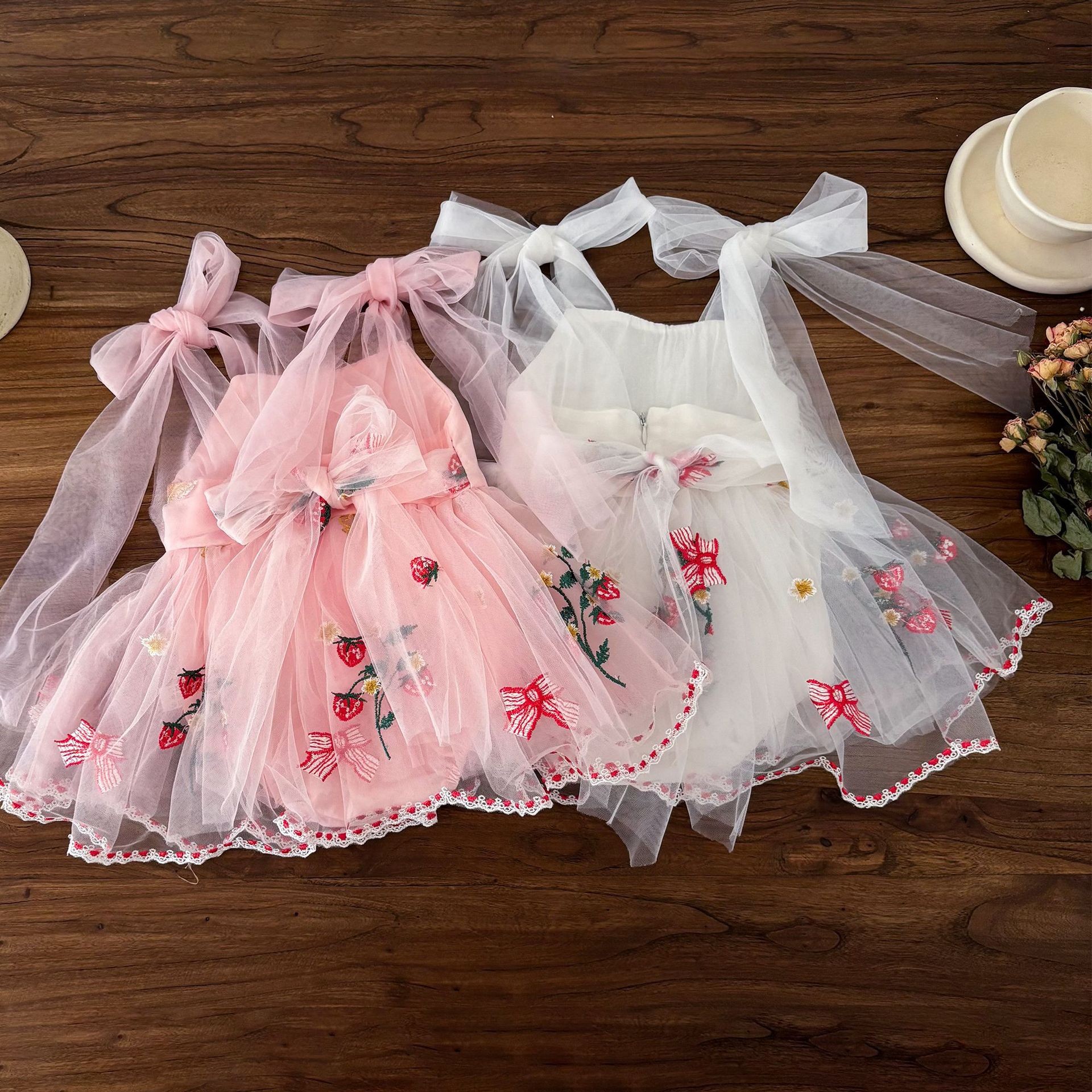 Baby Girl Sleeveless Baby Mesh Princess Dress