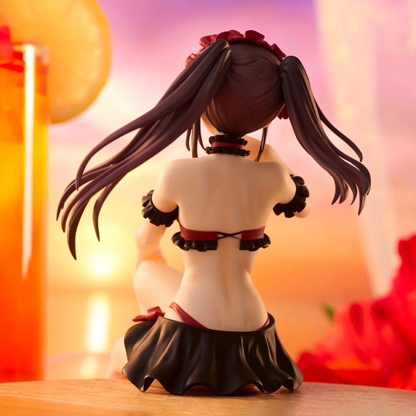 Heterochromatic Eye Swimsuit Beautiful Girl Anime Statue