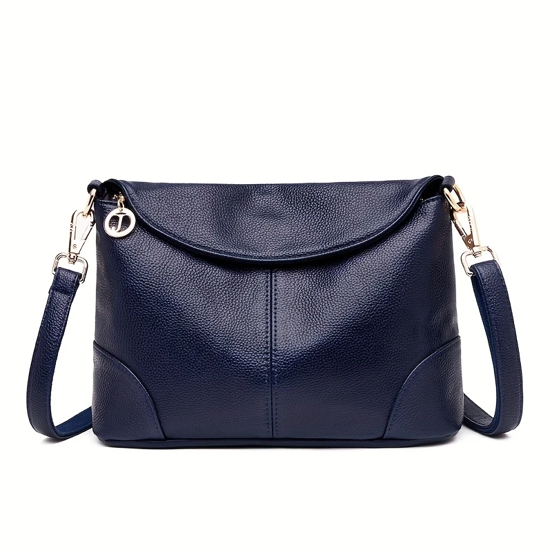 Women's Vegan Crossbody Bag - Adjustable Strap Small Square Shoulder Purse, Black Casual Everyday Bag with Zipper Closure & Lining, Guangzhou Crafted, Durable Construction