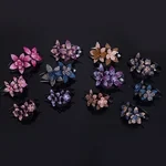 Rhinestone Double Flower Hair Clip