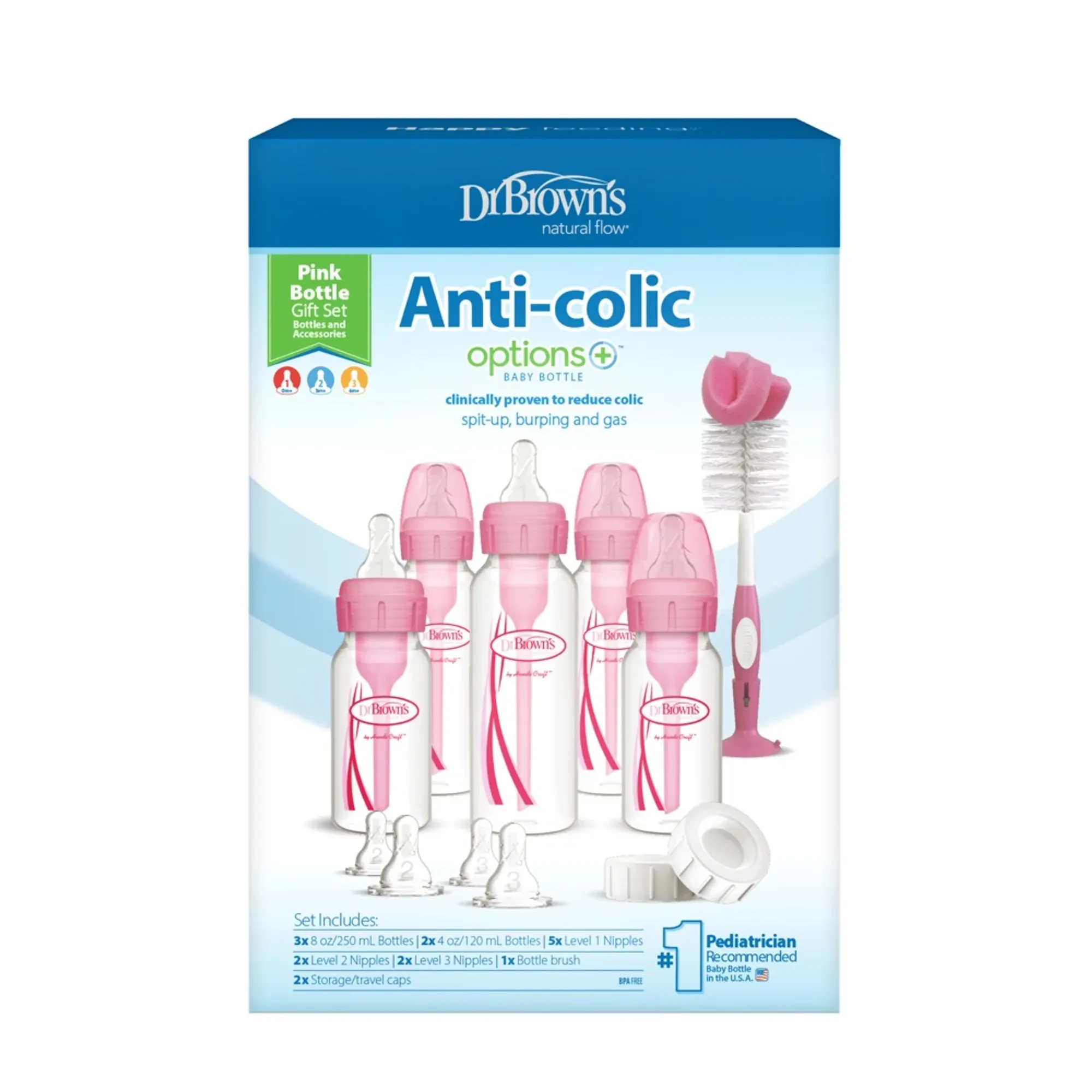 Pink Dr. Brown Bottles