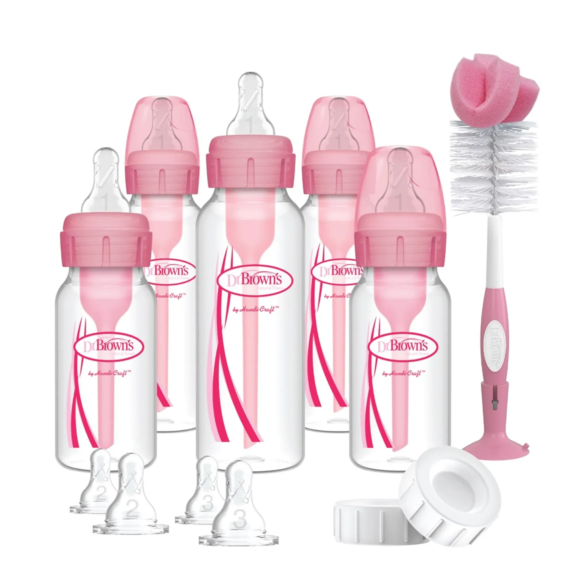 Pink Dr. Brown Bottles
