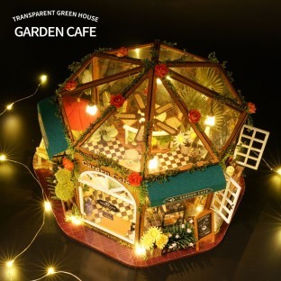 Cute Room Greenhouse Coffee Women's Handmade DIY Cottage Children's Toys