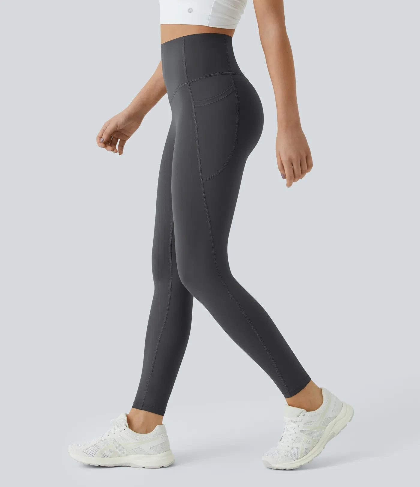 SoCinched High Waisted Tummy Control Side Pocket Shaping Training UltraSculpt Leggings