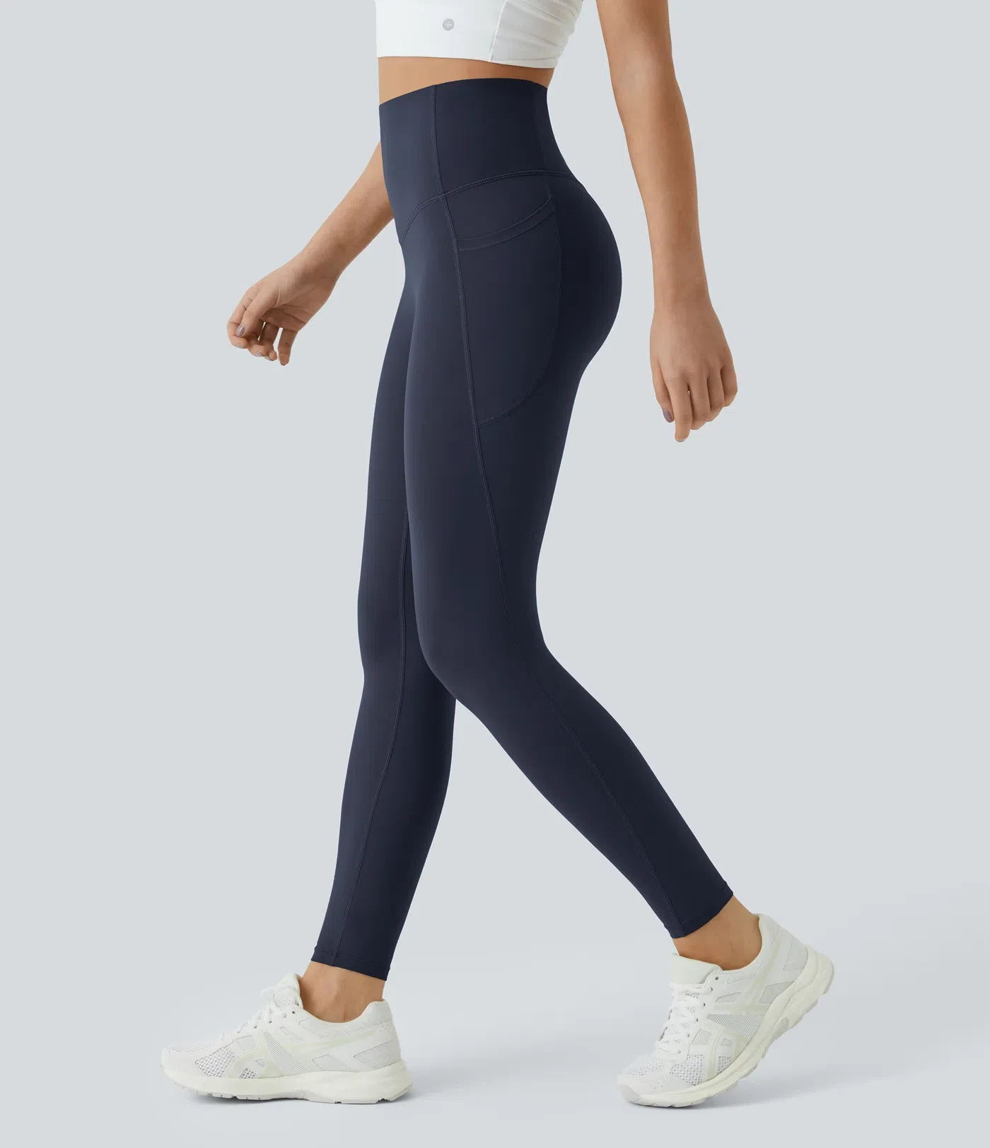 SoCinched High Waisted Tummy Control Side Pocket Shaping Training UltraSculpt Leggings
