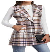 Plaid Waistcoat