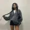 Stars Printed Zipper Hooded Cardigan Couple Fashion Outerwear Hoodies Sweatshirt Street Men Women Coat