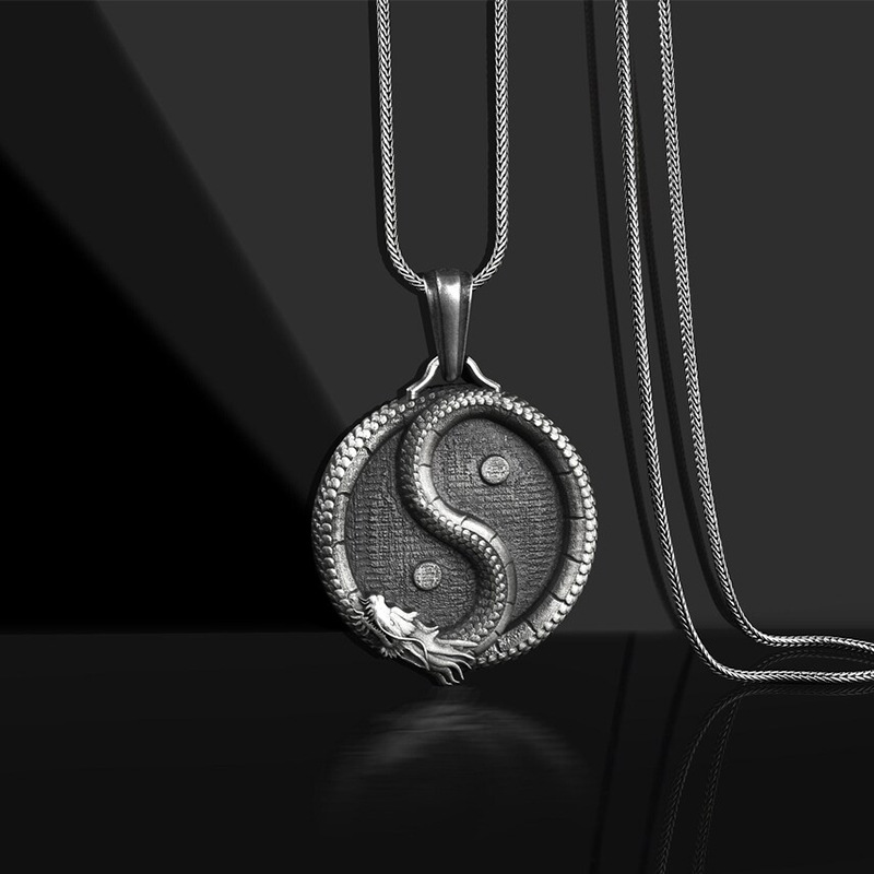 Men's Personalized Stylish And Simple All-match Pendant Sweater Chain