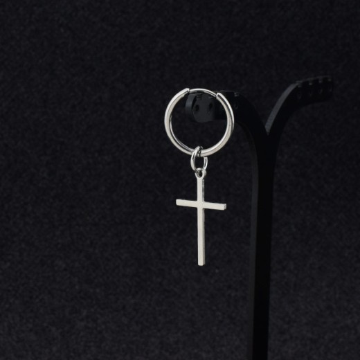 Cross stud earrings
